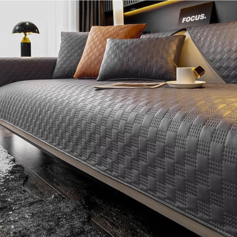 Housse de canapé imperméable en tissu leathaire pour protéger les meubles