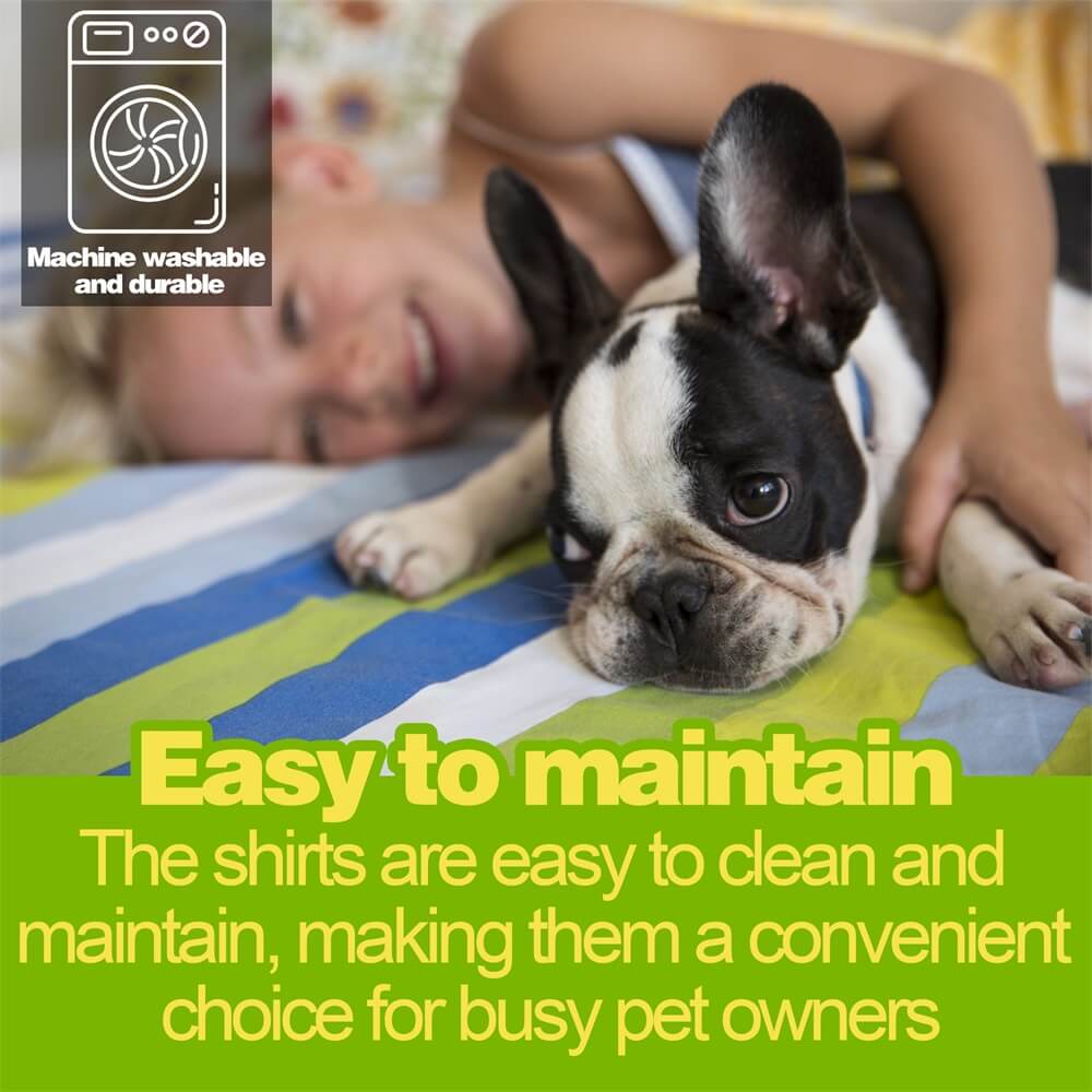 Vêtement pour animaux à rayures fines en coton léger d'été