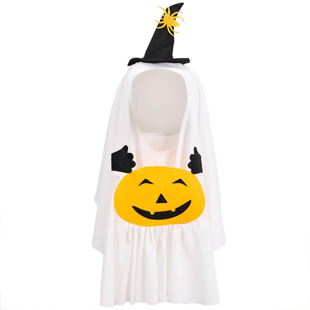 Costume Halloween Fantaisie Citrouille Fantôme pour Chiens