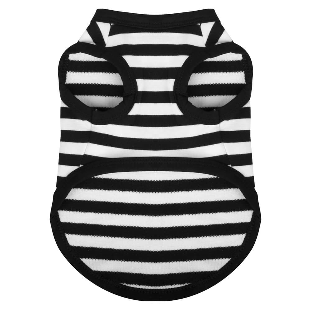 Vêtement pour animaux à rayures fines en coton léger d'été