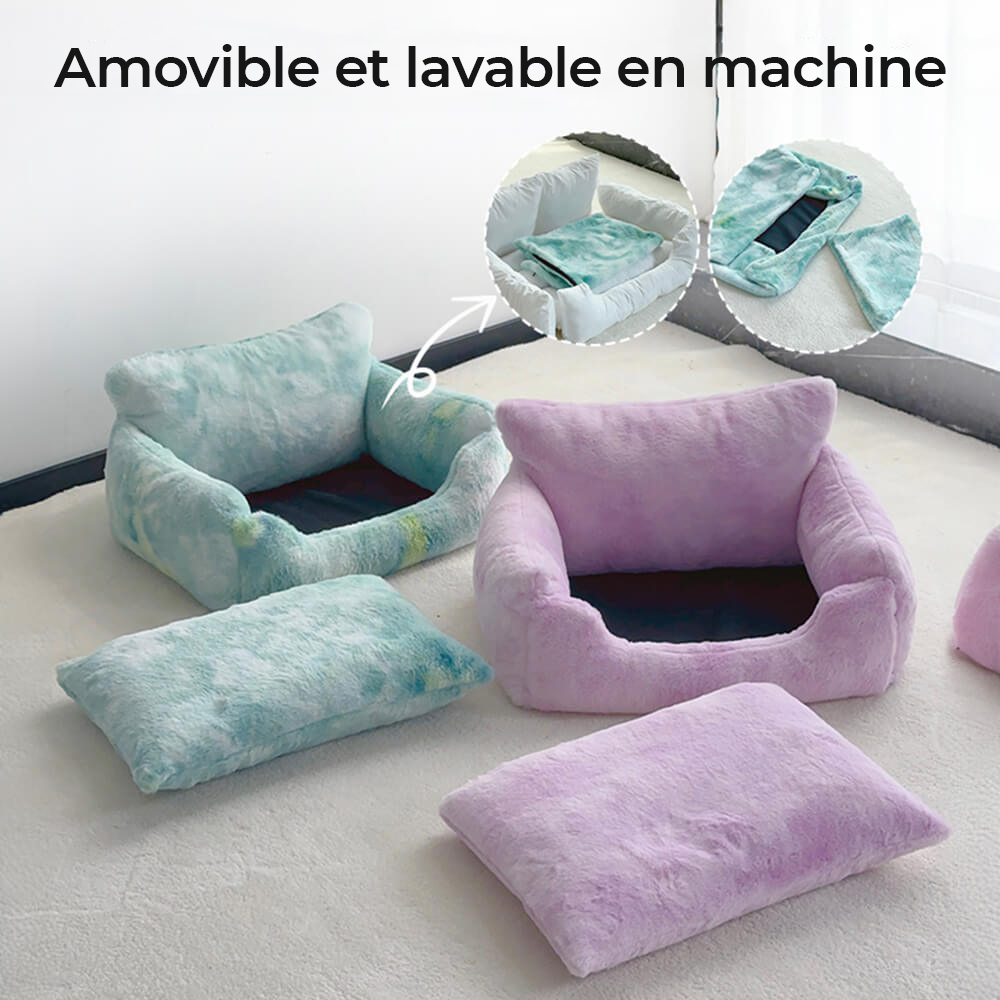 Lit Douillet Arc-en-Ciel Rêveur pour Chien - Lounger Licorne