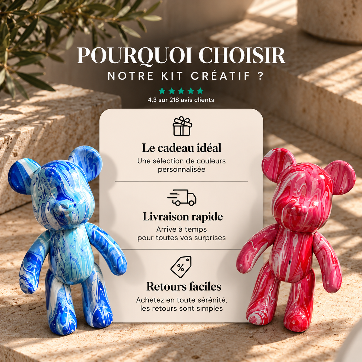 Canovax ArtBear – Le kit créatif pour créer vos propres ours artistiques