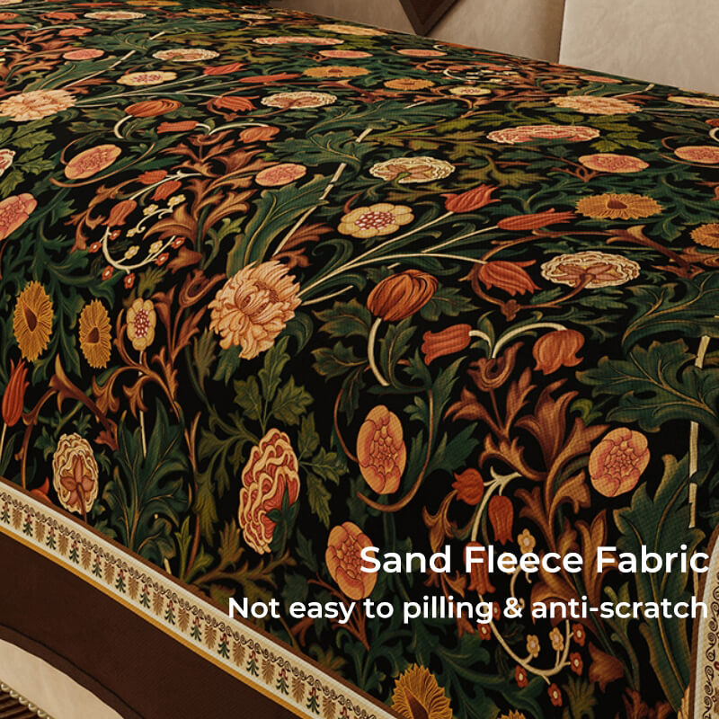 Housse de canapé antidérapante de style jardin vintage