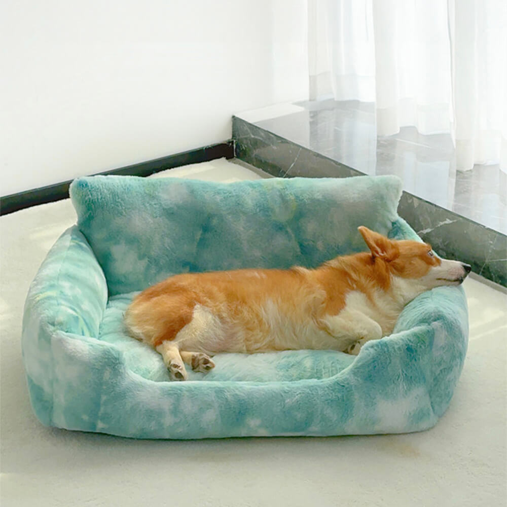 Lit Douillet Arc-en-Ciel Rêveur pour Chien - Lounger Licorne