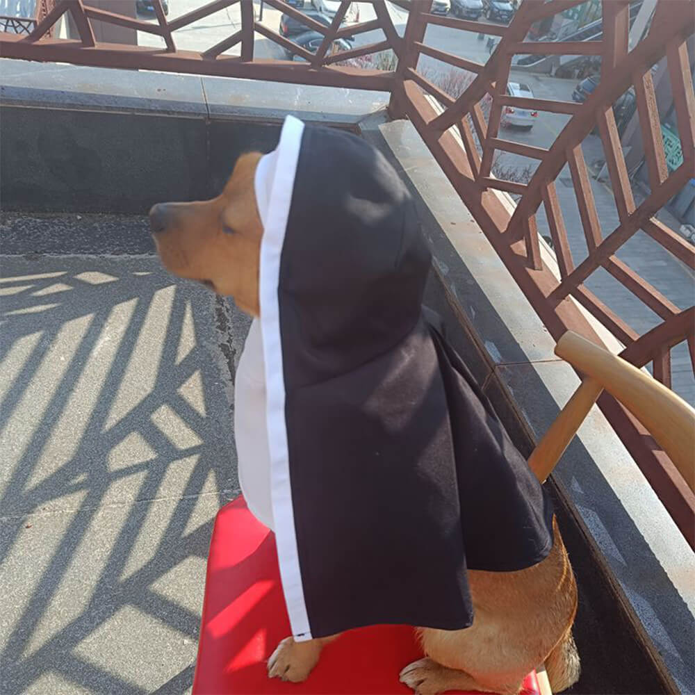 Halloween Costume Voile de Nonne Chien Amusant