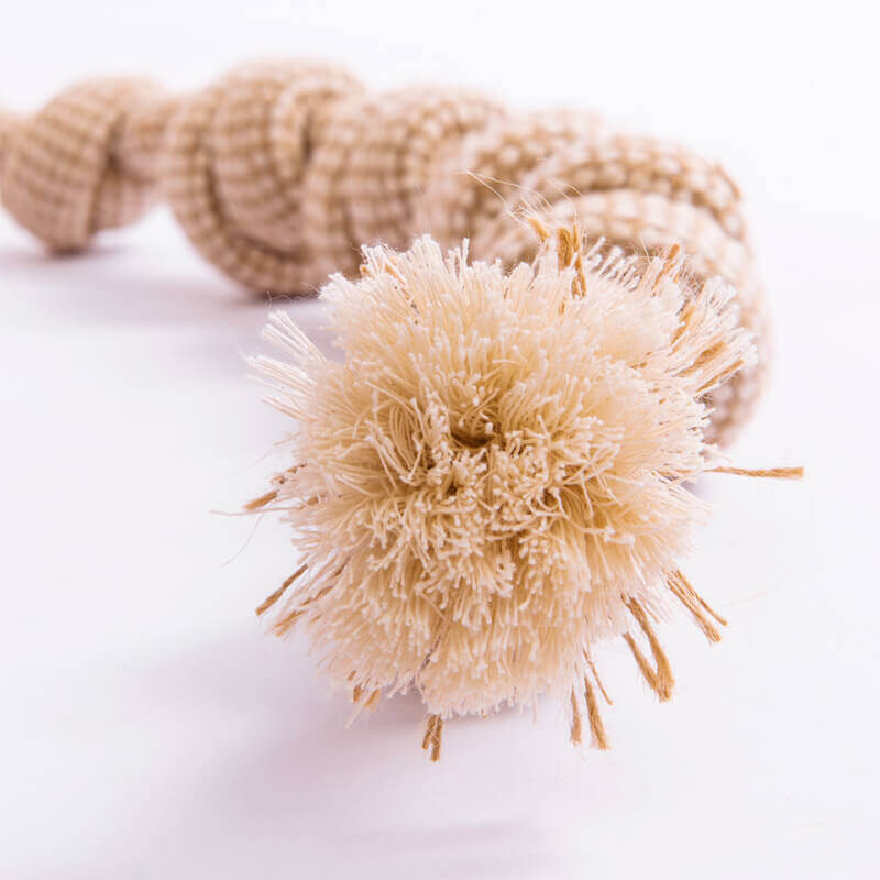 Ensemble de Jouets en Corde en Lin et Coton pour Chien Nettoyage des Dents Jouet à Mâcher Interactif