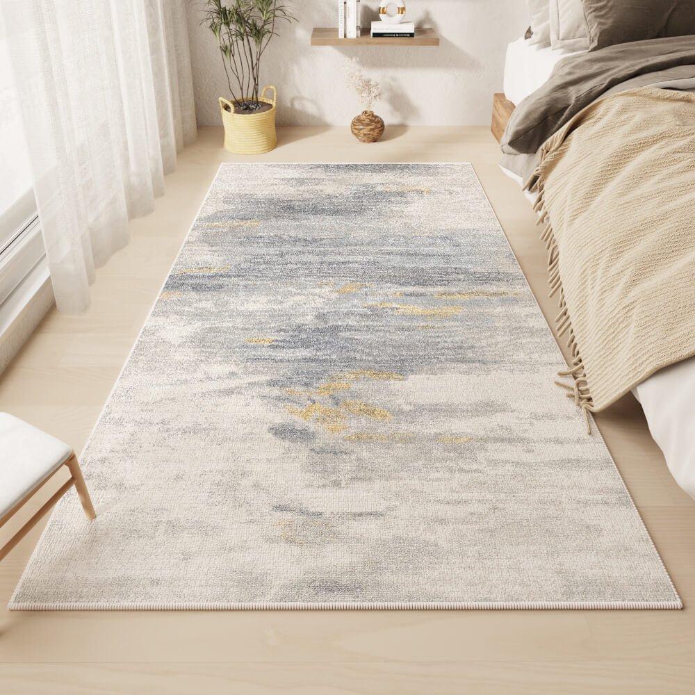 Tapis Imperméable à Motif Géométrique Moderne Antidérapant