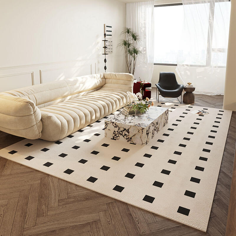 Tapis Imperméable à Motif Géométrique Moderne Antidérapant