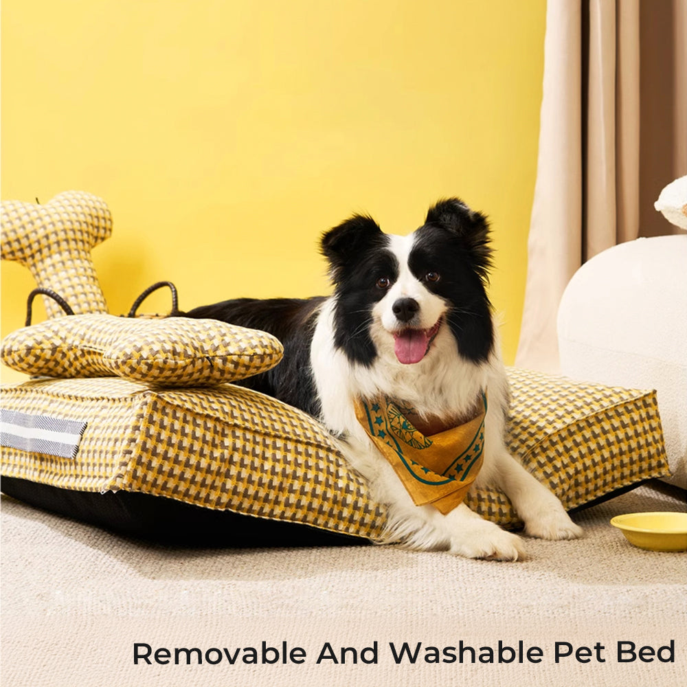 Lit pour chien apaisant en forme de gaufre Sweet Dreams