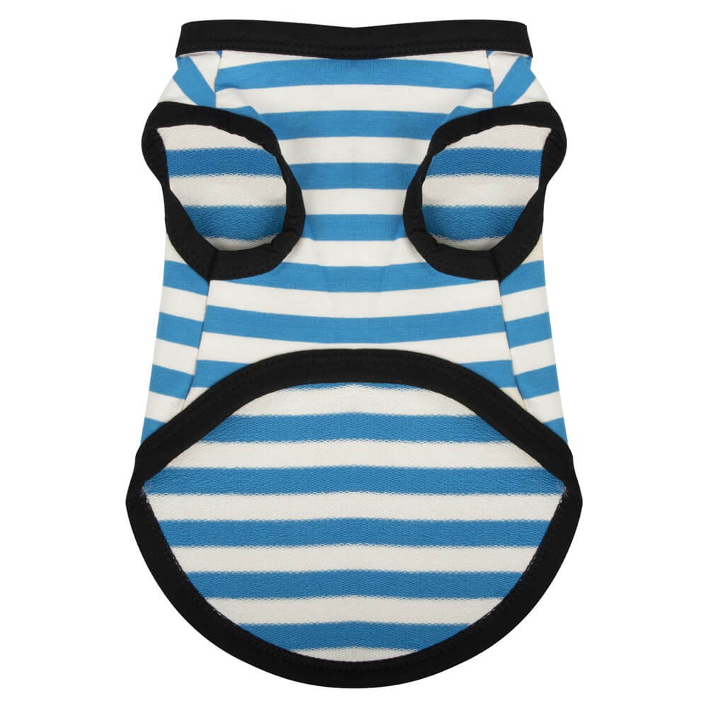 Vêtement pour animaux à rayures fines en coton léger d'été