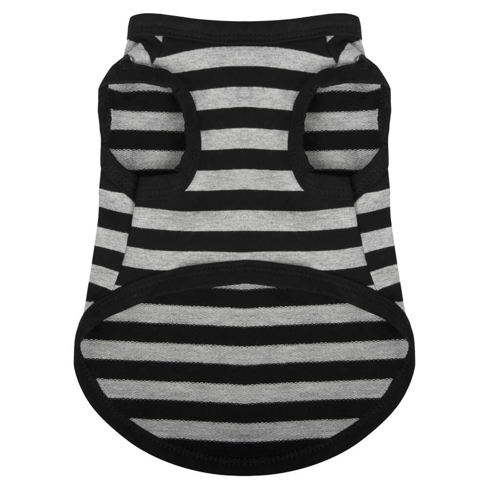 Vêtement pour animaux à rayures fines en coton léger d'été