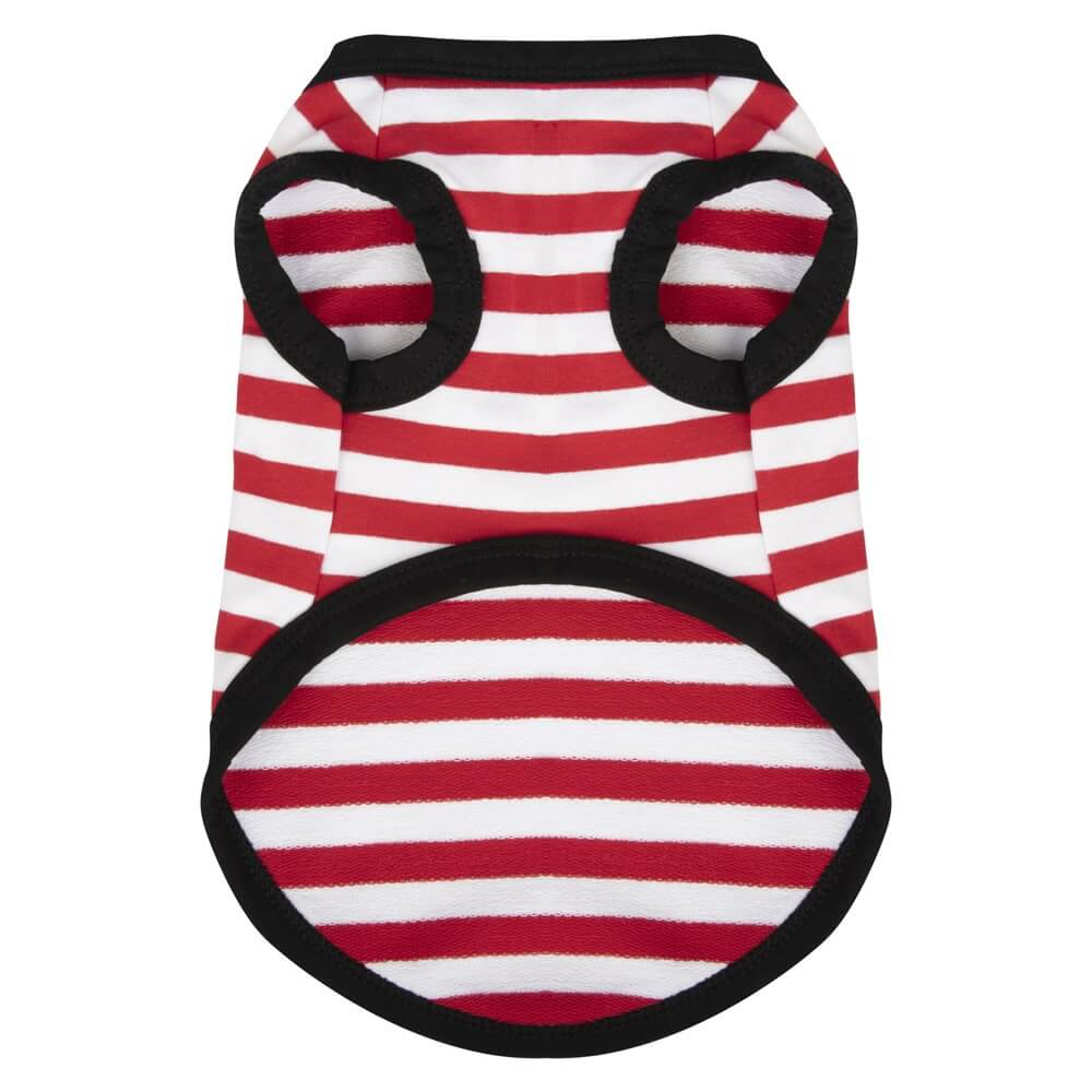 Vêtement pour animaux à rayures fines en coton léger d'été