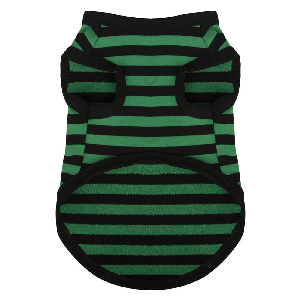 Vêtement pour animaux à rayures fines en coton léger d'été