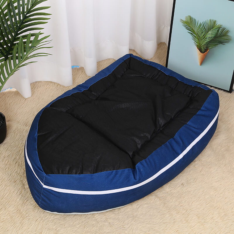 Lit de Type Bateau Grand Espace Confortable pour Chien & Chat