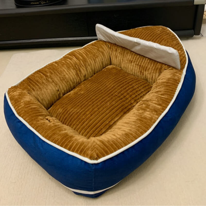 Lit de Type Bateau Grand Espace Confortable pour Chien & Chat