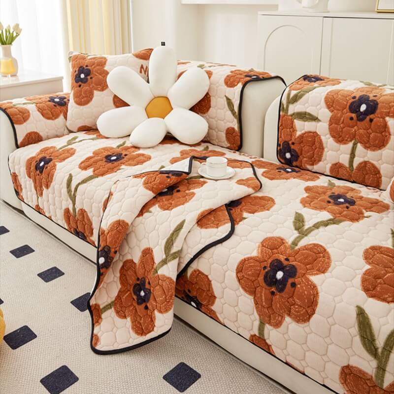 Housse de canapé à motif fleur d'Éden