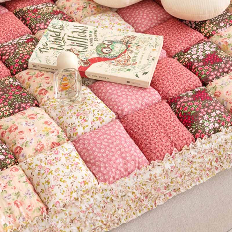 Housse de protection pour canapé en coton patchwork