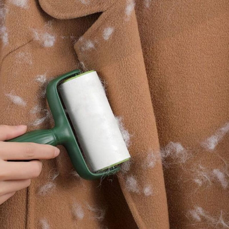 Rouleau adhésif pour poils d'animaux à main