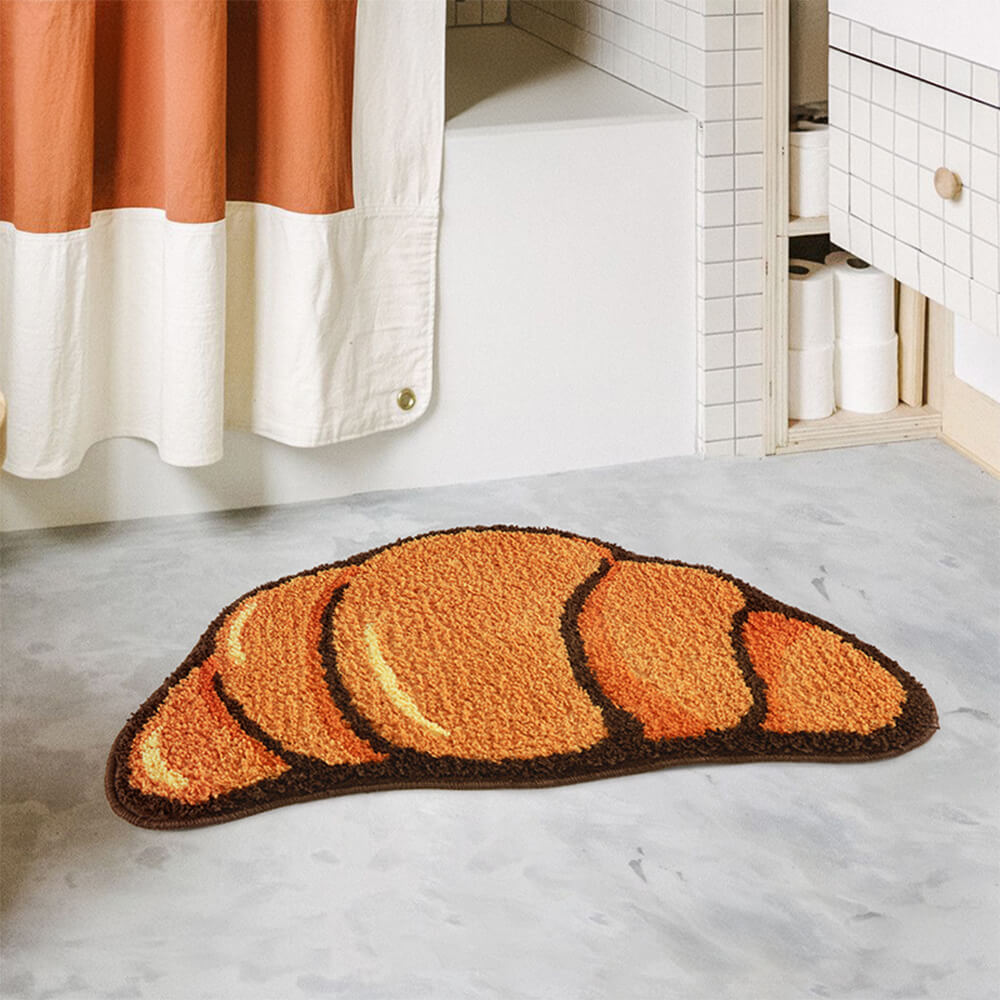 Tapis Décoratif Multifonction Microfibre Antidérapant Croissant