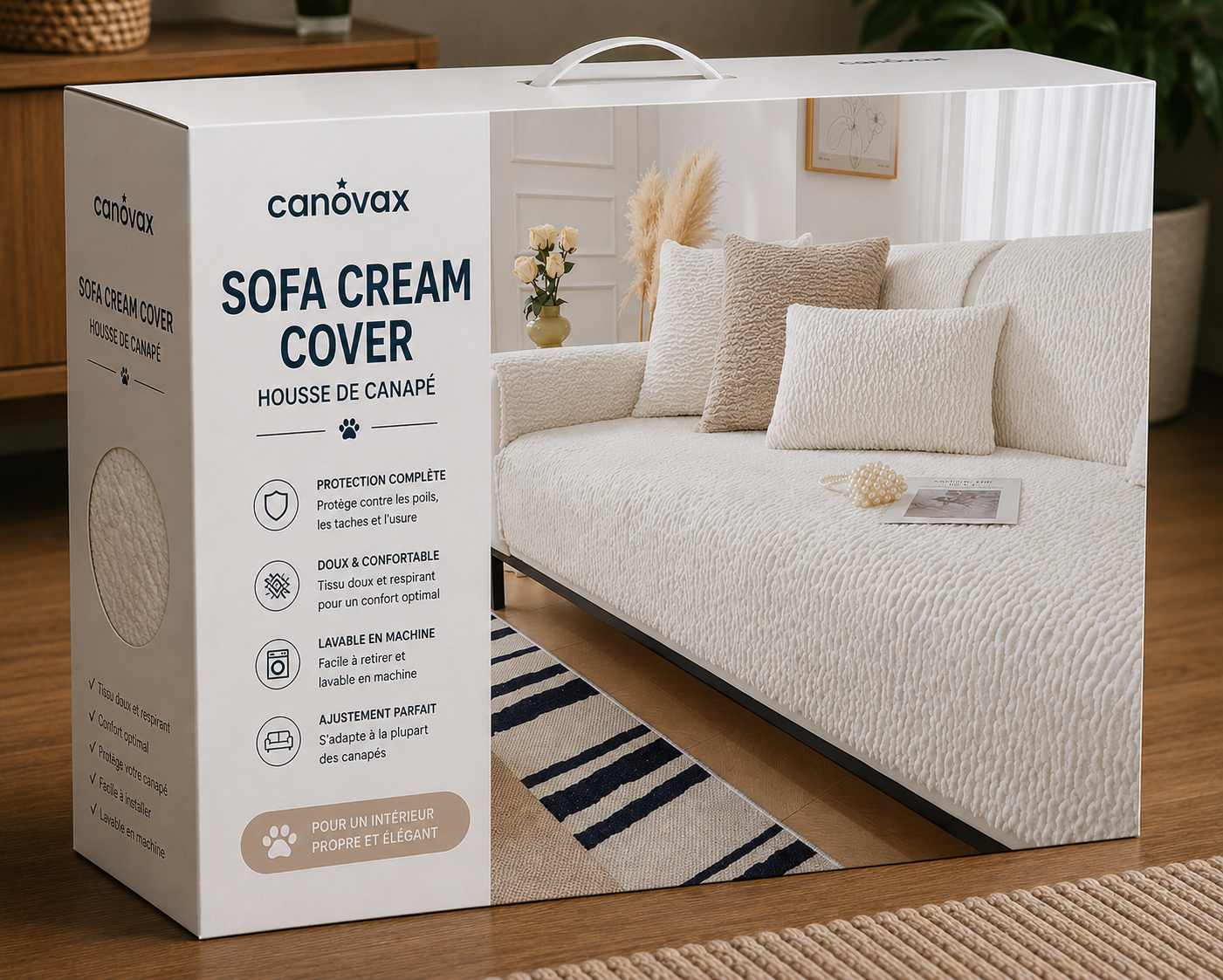 Sofa cream cover