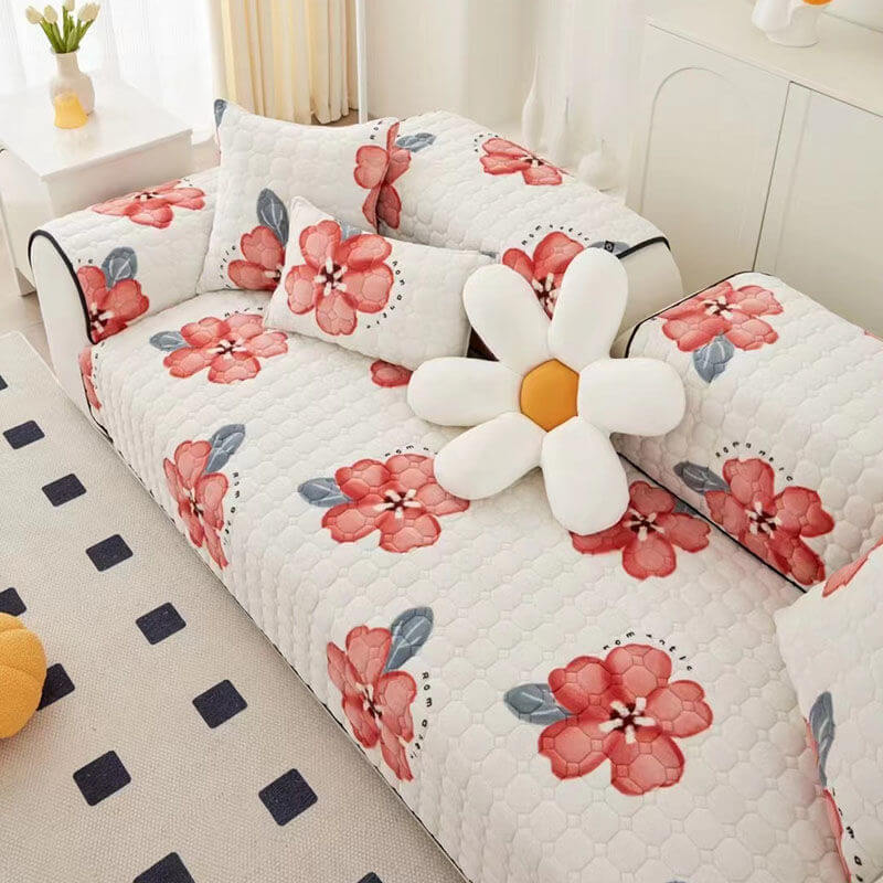 Housse de canapé à motif fleur d'Éden