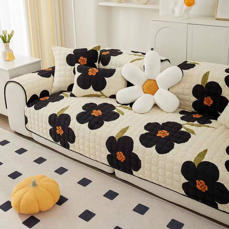 Housse de canapé à motif fleur d'Éden