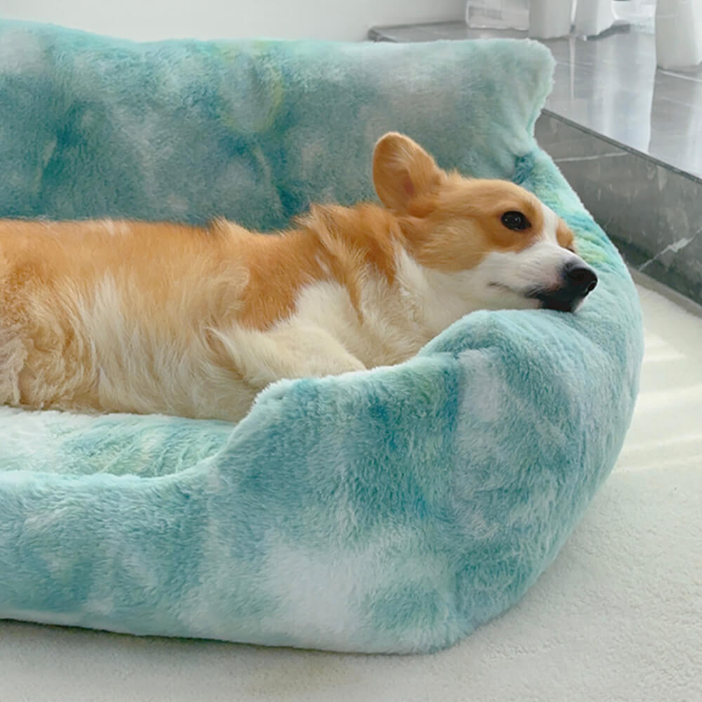Lit Douillet Arc-en-Ciel Rêveur pour Chien - Lounger Licorne