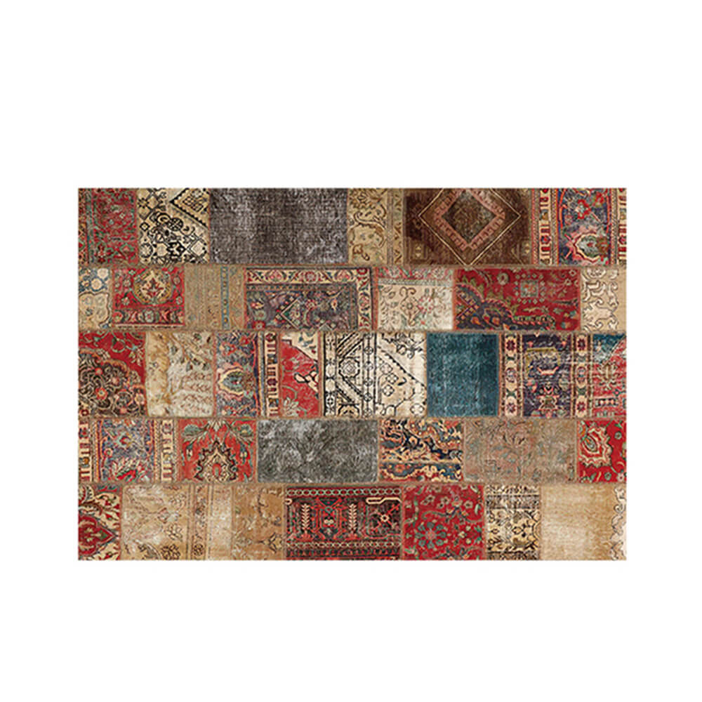 Tapis Décoratif Antibactérien Résistant aux Taches Style Persan