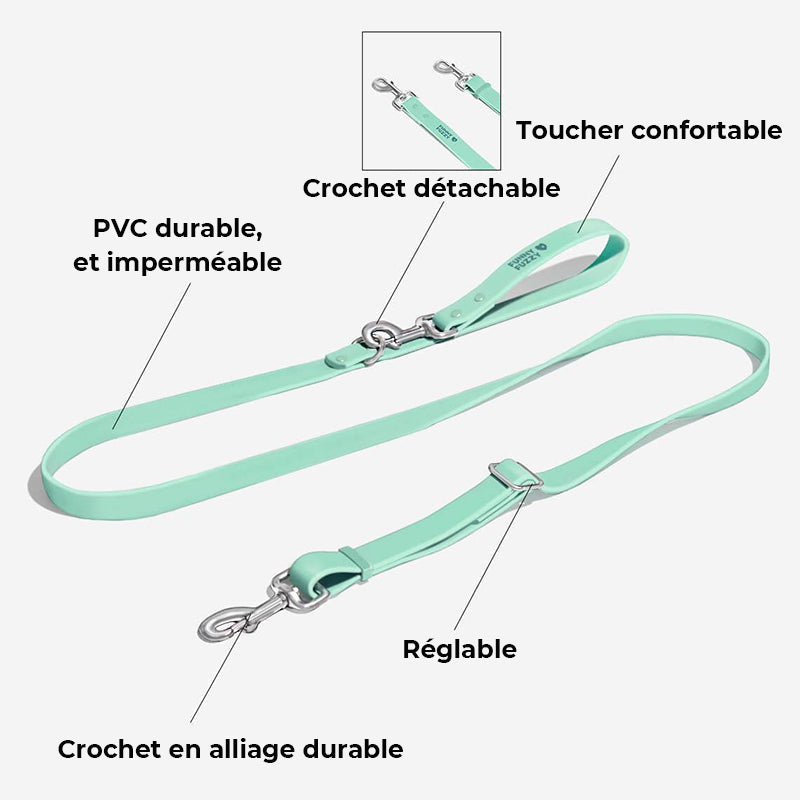 Laisse pour chien en gomme
