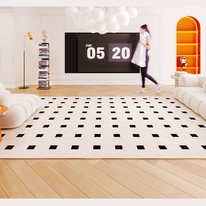 Tapis Imperméable à Motif Géométrique Moderne Antidérapant