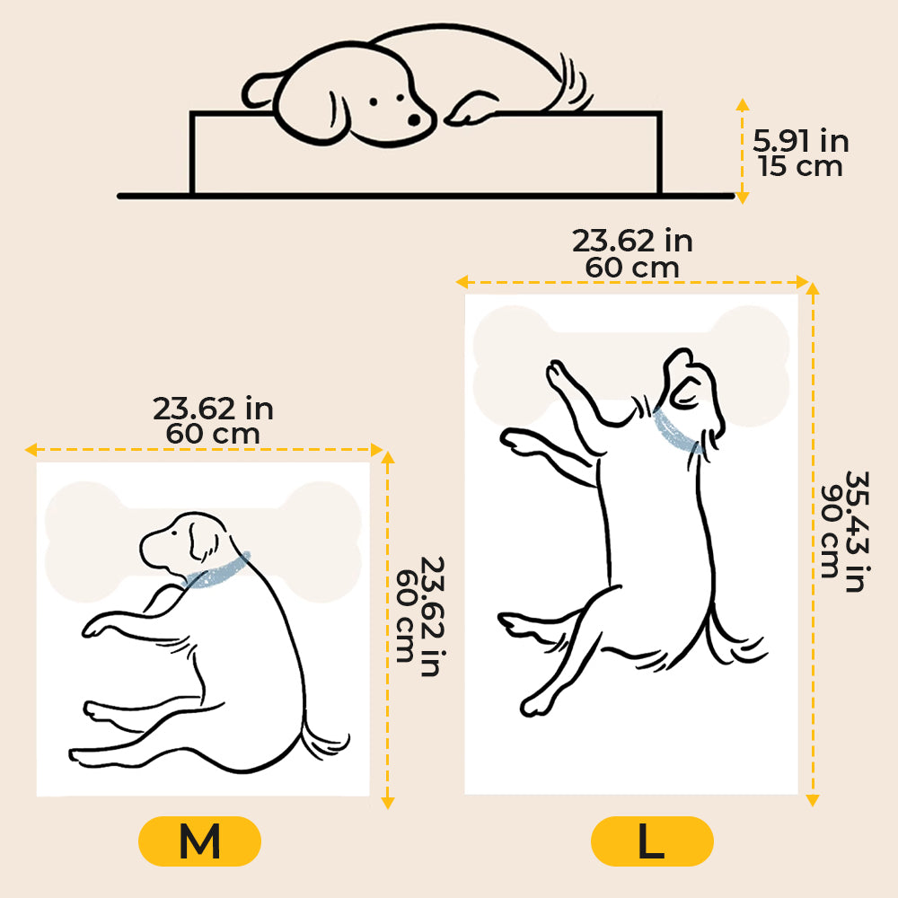 Lit pour chien apaisant en forme de gaufre Sweet Dreams