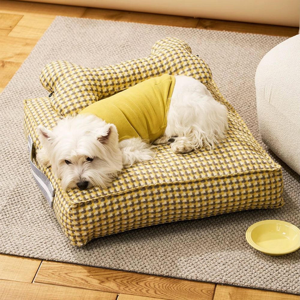 Lit pour chien apaisant en forme de gaufre Sweet Dreams