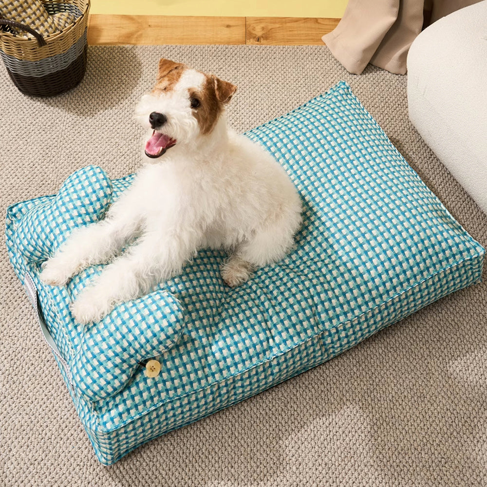 Lit pour chien apaisant en forme de gaufre Sweet Dreams