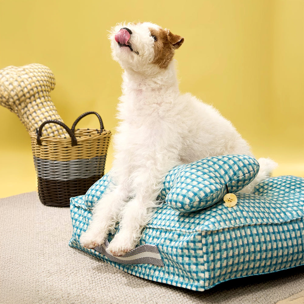Lit pour chien apaisant en forme de gaufre Sweet Dreams