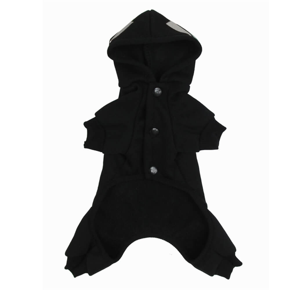 Sweat à capuche lumineux pour chien squelette d'Halloween | Brillant et confortable