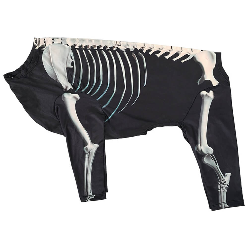 Costume Halloween Élastique Squelette pour Grands Chiens