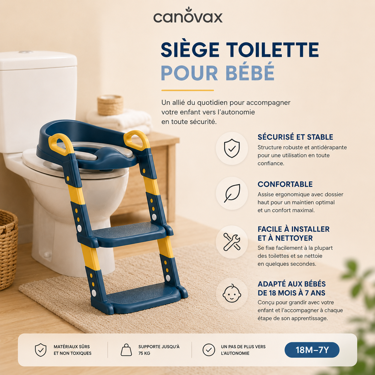 Siège toilette Bébé Canovax
