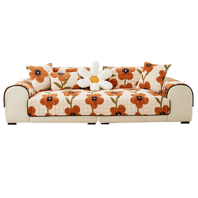 Housse de canapé à motif fleur d'Éden