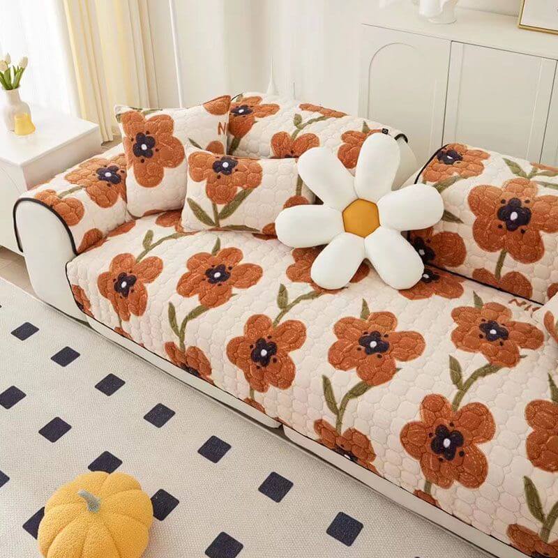 Housse de canapé à motif fleur d'Éden