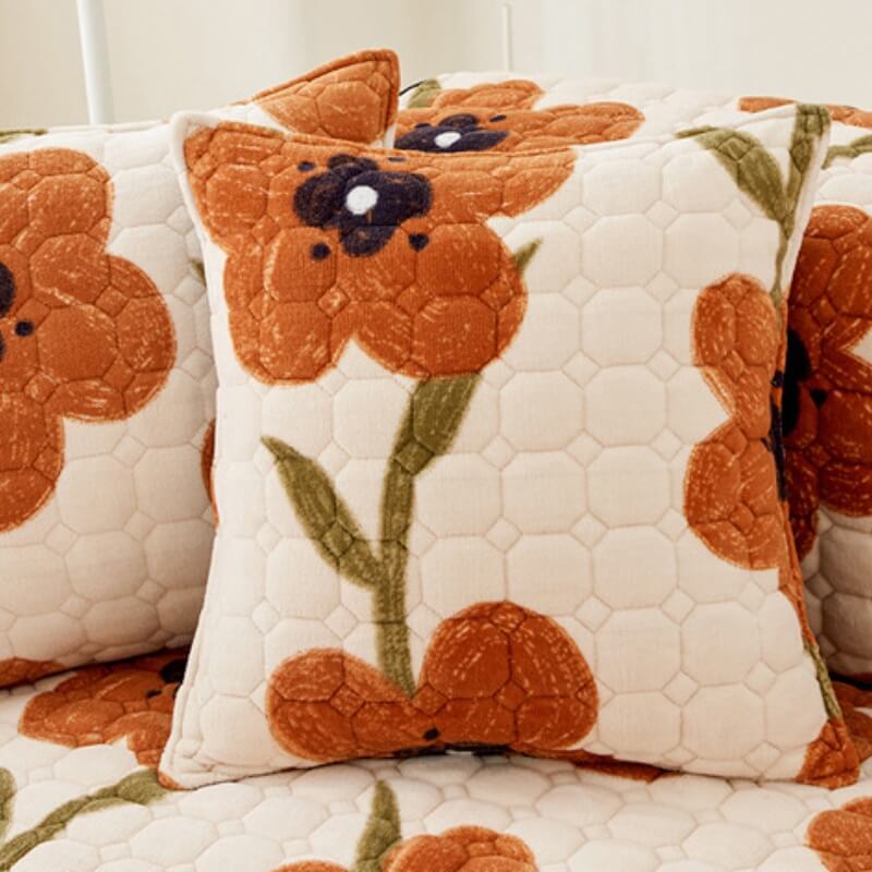 Housse de canapé à motif fleur d'Éden