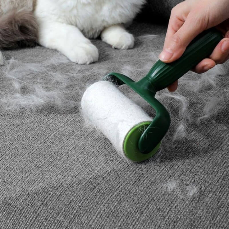 Rouleau adhésif pour poils d'animaux à main