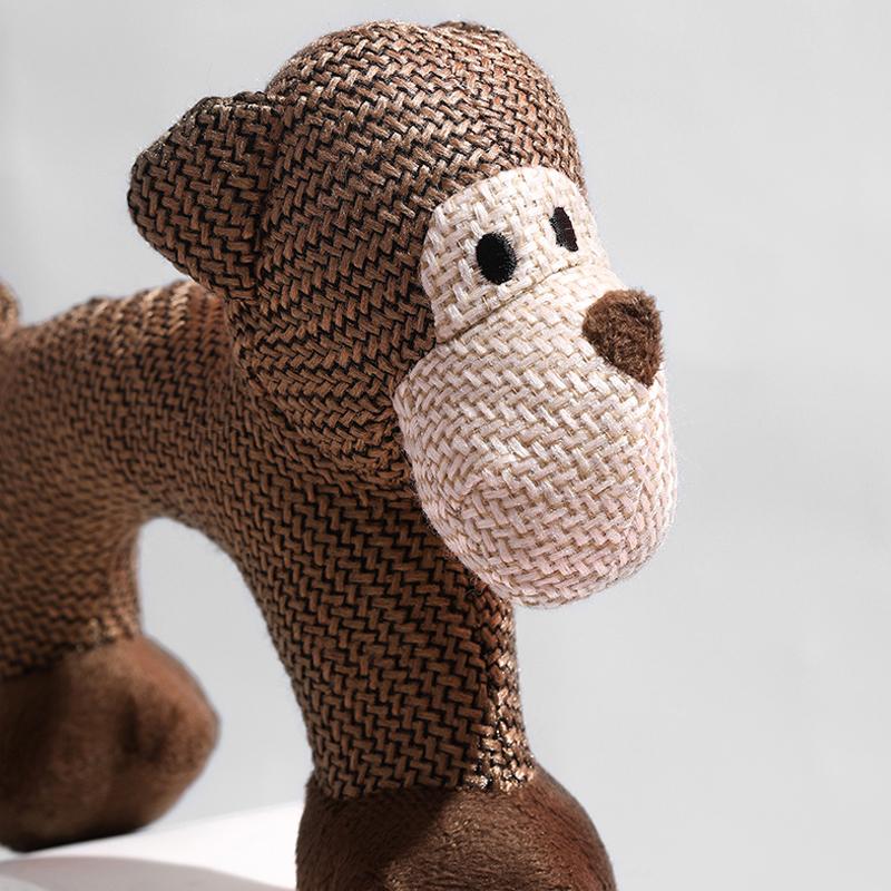 Jouets à mâcher animaux grinçants pour chien